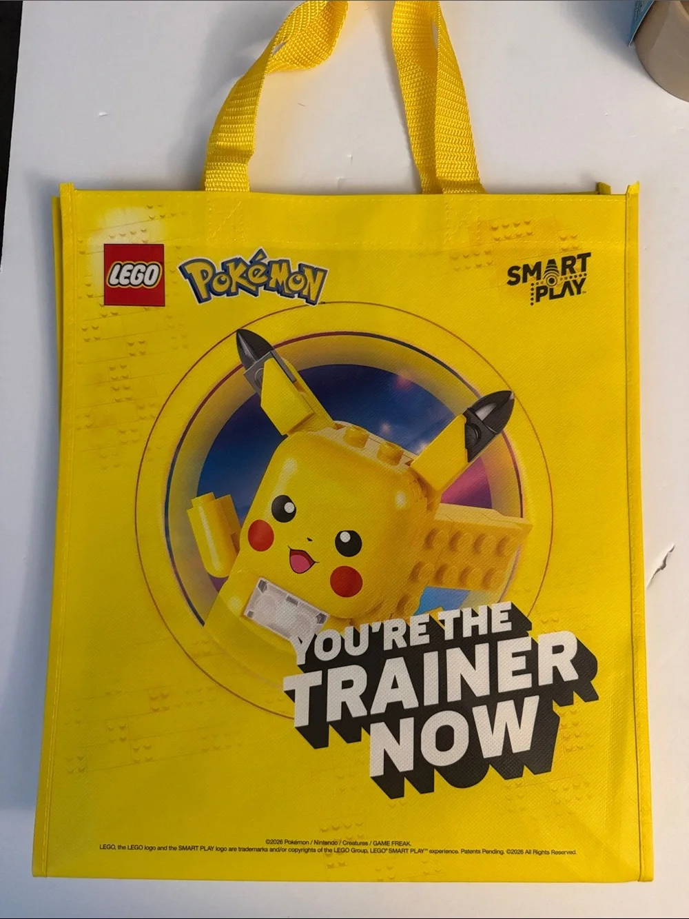 LEGO Pokémon Pikachu Tote Bag Limited edition